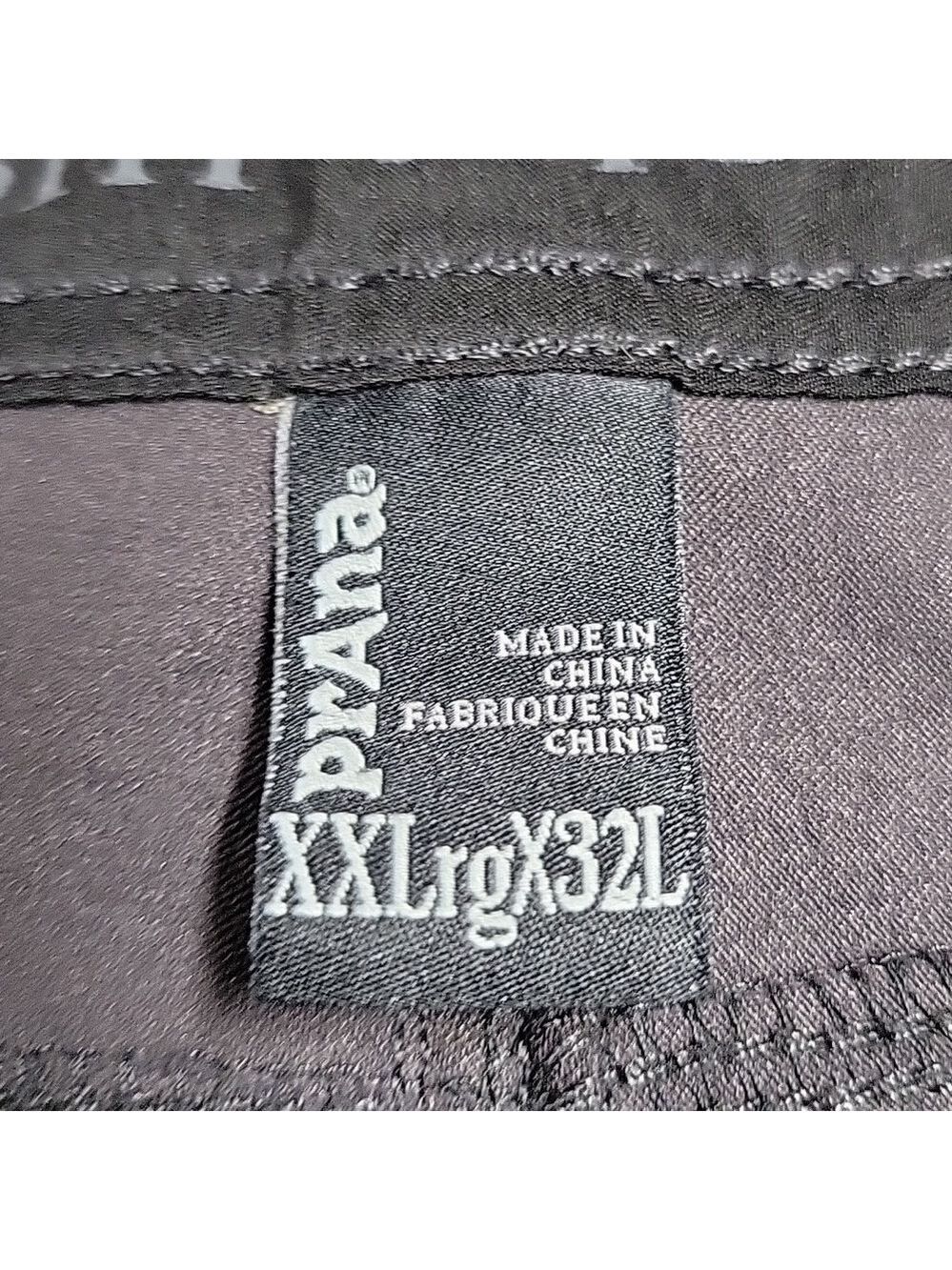 Prana Men's Hiking Pants, Convertible, Cargo Pocket, Gray, Size XXL, 32" L